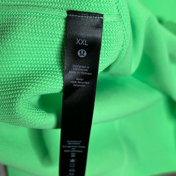 Lululemon Neon Shirt Collared Long sleeves Recycled Polyester Size XXL - Picture 5 of 8